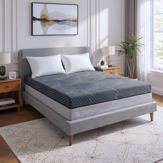 Sunvega Hybrid Core 14" Pocket Spring Memory Foam Mattress with Waterfall Ticking Cover