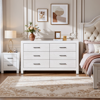 Sunvega Natural Finish Full Bed with Headboard Footboard and Rails