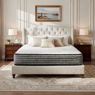 Sunvega 12 Inch King Size Plush Gel Memory Foam Hybrid Pocket Coil Mattress