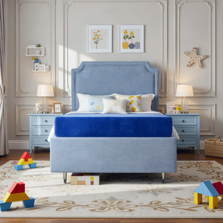 Sunvega Kids 7" Blue Full Mattress with Water Resistant Memory Foam