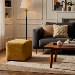 Sunvega Upholstered Tufted Accent Bench with Exquisite Backless Design for Modern Interiors