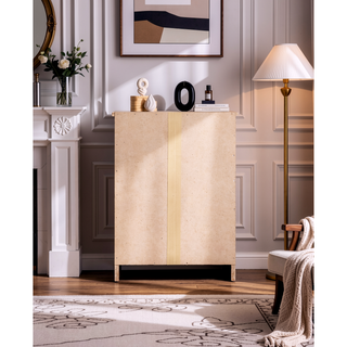 Sunvega Wenge Nightstand With Sleep Design For Bedroom Storage