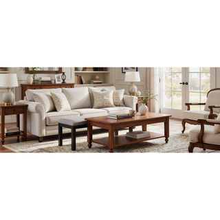 Sunvega Transitional White Finish Upholstered Counter-Height Dining Bench with Linen Look Fabric