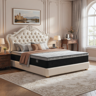 Sunvega Ultra Cooling Copper Infused Hybrid Mattress with Euro-Top and Dynamic Edge Coils