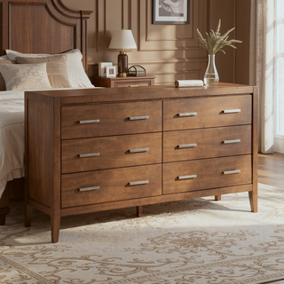 Sunvega Transitional Light Brown Nightstand with Dovetail Drawer and Open Shelf