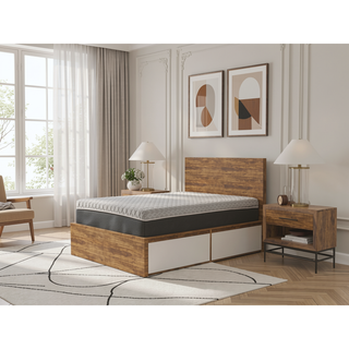 Sunvega Copper Infused Hybrid Queen Mattress with Soft Memory Foam and Pocketed Coils