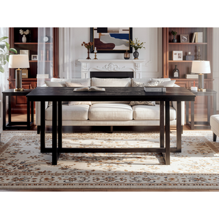 Sunvega Classic Rectangular Dining Table with Durable Wooden Base and Sleek Finish