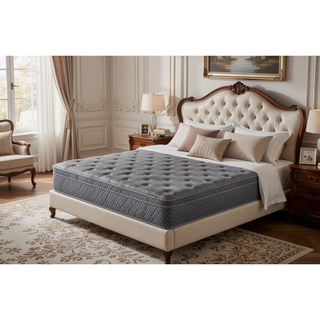 Sunvega 13 Inch Quilted Eurotop Plush Hybrid Twin Mattress with Gel Memory Foam