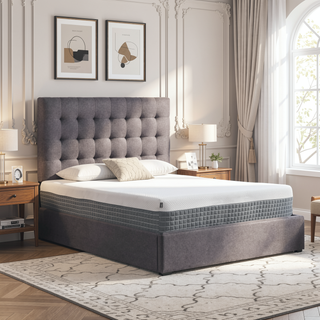 Sunvega 5-Layer Hybrid Memory Foam and Coil Mattress with Breathable Anti-Skid Knit Cover