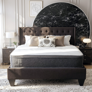 Sunvega Plush Queen Size Hybrid Mattress with Gel Memory Foam and Pocket Coils