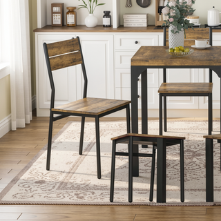 Sunvega 3-Piece Dining Table Set for Two with Space Saving Stools