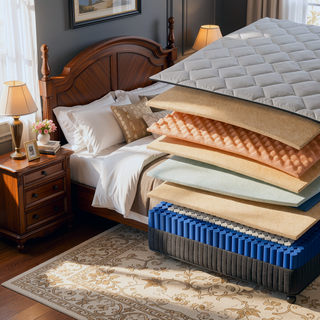 Sunvega King Size Cooling Gel Memory Foam Hybrid Mattress with Pocket Springs for Medium Firmness