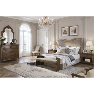Sunvega Eucalyptus Veneer Dresser with Soft-Close Drawers and Cedar-Lined Storage