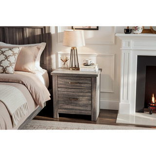 Sunvega Gray Oak Wood Dresser with a 59 x 16 x 36 Inch Dimension