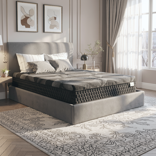 Sunvega Diamond Matrix Copper Cooling Hybrid Waterfall Top Mattress with Medium Feel