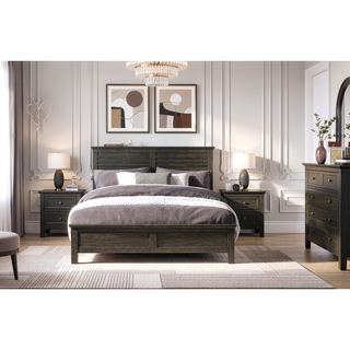 Sunvega White Finish Transitional Style Wooden Nightstand with 2 Dovetail Drawers