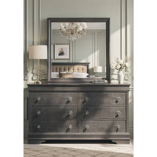 Sunvega Blaze Modern Style White Wood Dresser with Six Spacious Drawers