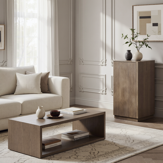 Sunvega Modern Retro Smoked Peppercorn Eight-Drawer Dresser with Ample Storage