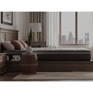 Sunvega Hybrid 12 Inch Medium Firm Queen Mattress with Pocketed Coils