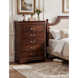 Sunvega Dark Brown Tufted Polyurethane Upholstered King Size Bed Frame