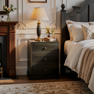 Sunvega Sundance Dark Cocoa 6-Drawer Dresser Cabinet with Transitional Design and Brass Knobs