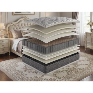 Sunvega 14.5" Twin Size Two Sided Pillow Top Mattress with Bamboo Fabric