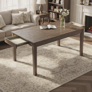 Sunvega Gray Fabric Upholstered 1pc Bench with Wood Frame for Dining Room