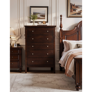 Sunvega Primo G1300-CH Espresso Chest with French Dovetail Drawers and Durable Print Finish