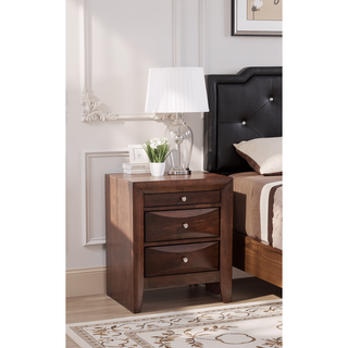 Sunvega Dark Brown Tufted Polyurethane Upholstered King Size Bed Frame