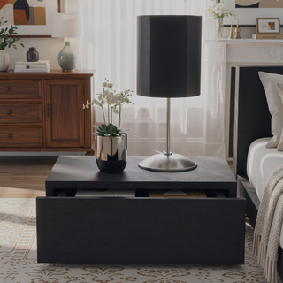 Sunvega Wall Mounted Nightstand with Spacious Surface and Generous Drawer