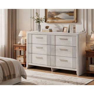 Sunvega Contemporary Brown Nightstand with Two Drawers and Rich Wood Finish