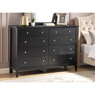 Sunvega Dark Brown Tufted Polyurethane Upholstered King Size Bed Frame