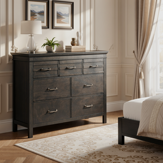 Sunvega White Finish Transitional Style Wooden Nightstand with 2 Dovetail Drawers