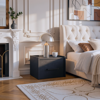 Sunvega Floating Nightstand with Handy Drawer and Surface for Bedroom Storage