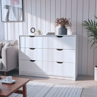 Sunvega Wenge 4-Drawer Dresser with Smooth Gliding Drawers for Organized Bedroom Storage