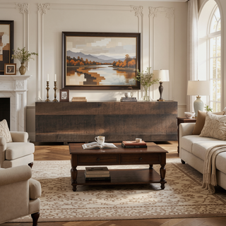 Sunvega Brown Penny Casual 6-Drawer Dresser with Included Safety Hardware