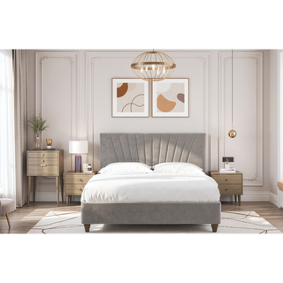 Sunvega Manila Gold One Drawer Nightstand with Clean Lines and Contemporary Aesthetic