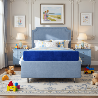 Sunvega Kids 7" Blue Full Mattress with Water Resistant Memory Foam