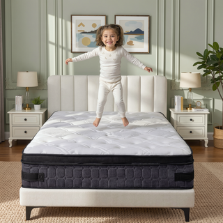 Sunvega 10 Inch Full Size Breathable Cool Cover Memory Foam Hybrid Mattress