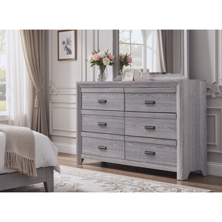 Sunvega Contemporary Nightstand End Table with Two Storage Drawers and Metal Hand Pull