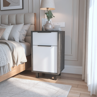 Sunvega Luxor Z Nightstand with One Cabinet and Drawer Superior Top