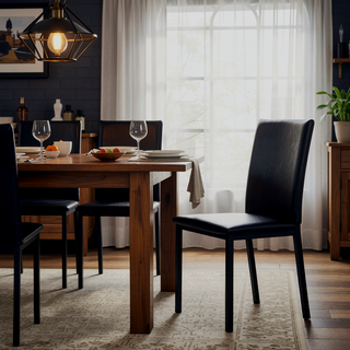 Sunvega Faux Marble Top Metal Frame Dinette Table with Exceptional Durability