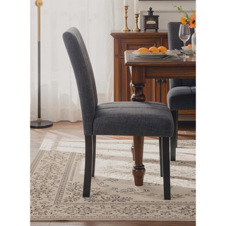 Sunvega 5PC Dining Set with Engineering Stone Top and Black Finish for Intimate Gatherings