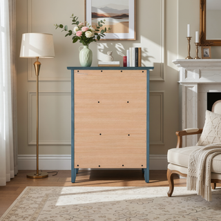 Sunvega Transitional Oak Nightstand With Three Drawers For Bedroom