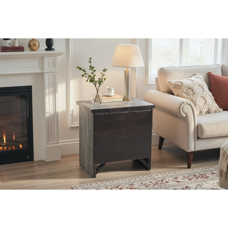 Sunvega Gray Oak Wood Dresser with a 59 x 16 x 36 Inch Dimension