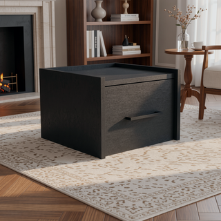 Sunvega Wall-Mounted Nightstand with Single Drawer for Bedroom or Living Room