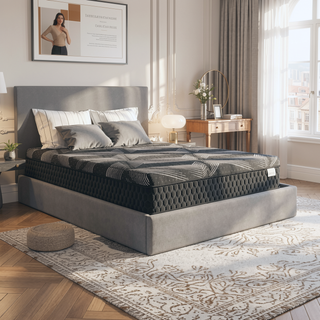Sunvega Diamond Matrix Copper Cooling Hybrid Waterfall Top Mattress with Medium Feel