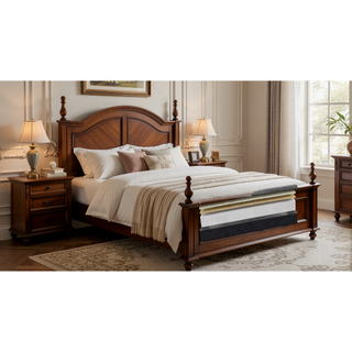 Sunvega 11 Inch Cooling Copper Infused Latex Foam Queen Mattress with Adjustable Base