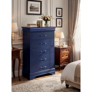 Sunvega Led Lighting 2 Drawer Nightstand with Spacious Drawers in Transitional Style