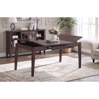 Sunvega Walnut Color Cushion Padded Seat Dining Room Bench in Contemporary Style